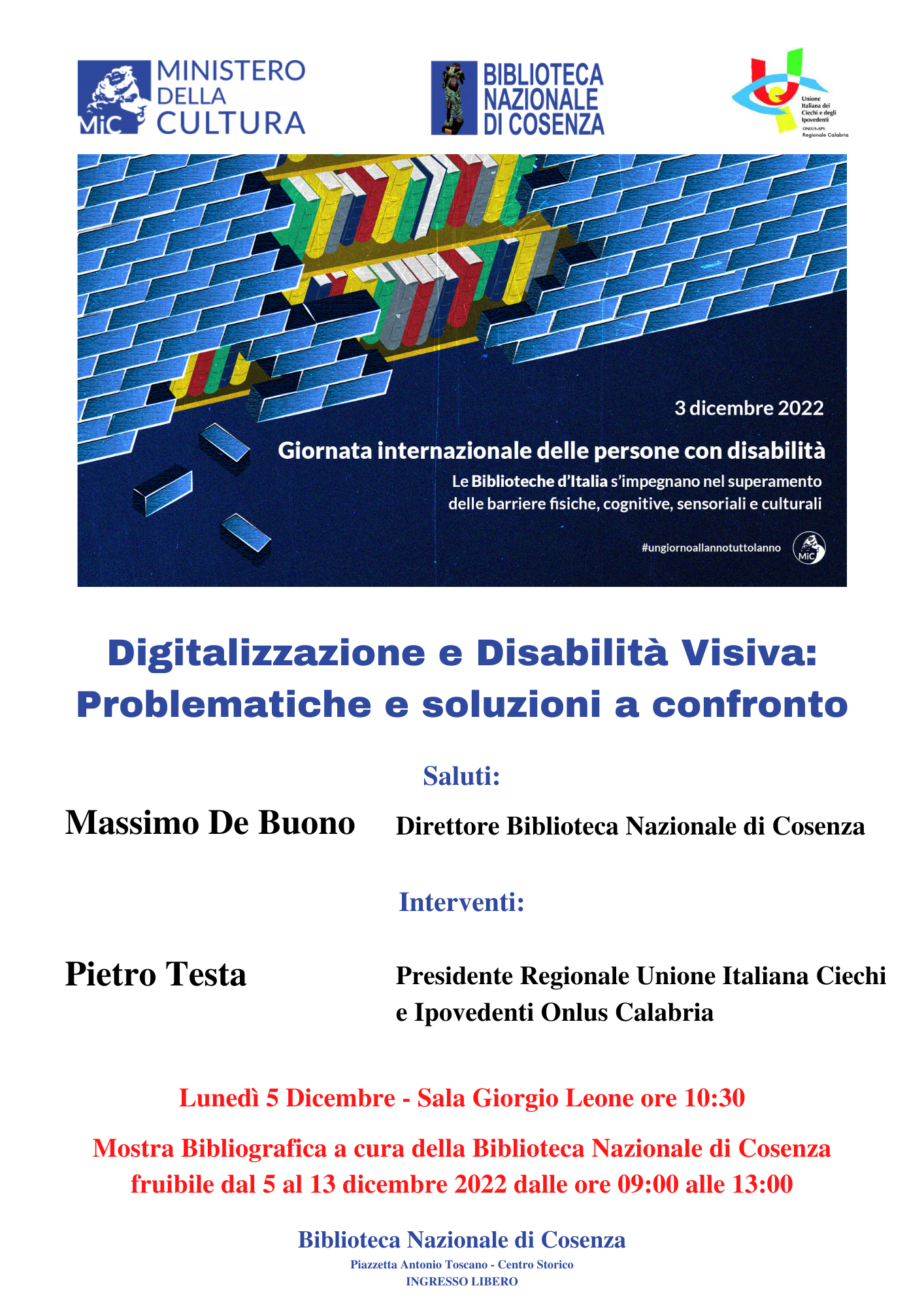 Digitalizzazione e Disabilità Visiva: Problematiche e soluzioni a confronto.